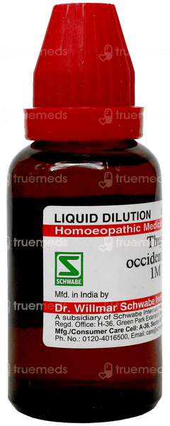 Dr Willmar Schwabe Thuja Occidentalis 1M Dilution 30Ml